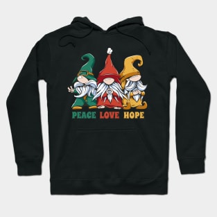 Gnome Trio - Peace, Love, Hope Harmony Hoodie